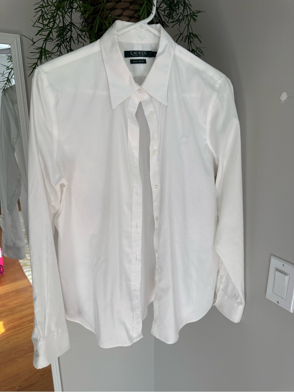 Lauren Ralph Lauren White Classic Button-Down Shirt